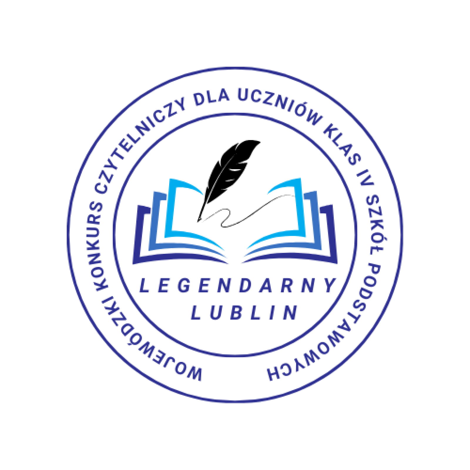 Logo Wojewódzkiego Konkursu Czytelniczego dla uczniów klas IV szkół podstawowych „Legendarny Lublin”