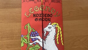 9.	Okładka lapbooka pod tytułem „Legendy Koziego Grodu” przedstawiająca herb Lublina.